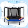 thumbnail image 3 of Gymax Trampoline Récréatif 48 Pieds' pour Enfants 4 Pi Trampoline Intérieur et Extérieur, 3 of 10