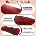 thumbnail image 3 of OPALESQUE 3Pcs Lice Removal Comb,Hollow Comb,Double-Sided Fine Teeth Bamboo Styling combs, Dandruff Brush Brush For Women And Men To Remove Dandruff And Dirt,Promote Healthy Scalp, 3 of 9