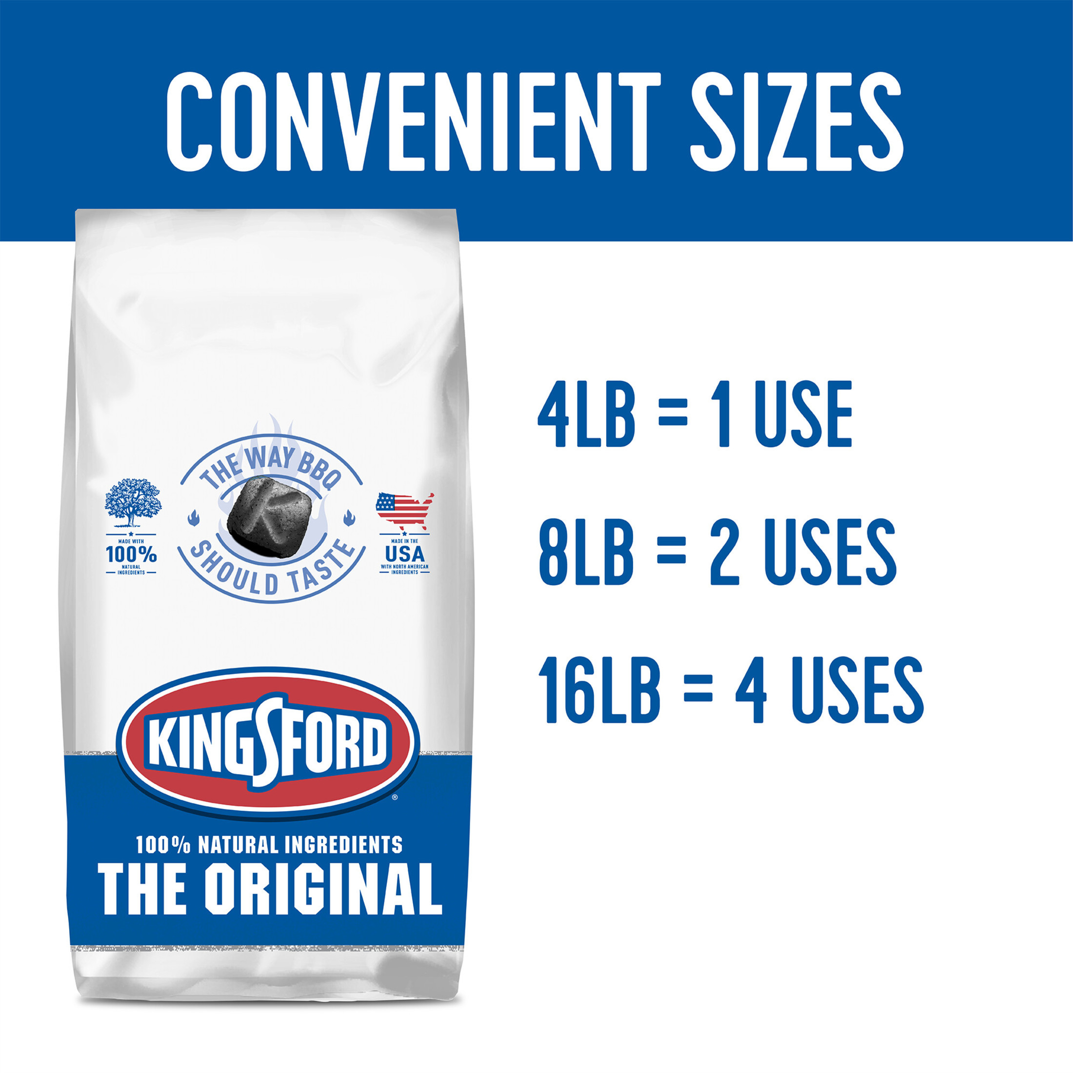 Kingsford Original Charcoal Briquettes, 16 lb - image 5 of 10