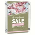 thumbnail image 2 of Acrylic Clear Sign Holder for Window Portrait 11x17 Inch Picture Frame Office Store Display 10-Pack, 2 of 12