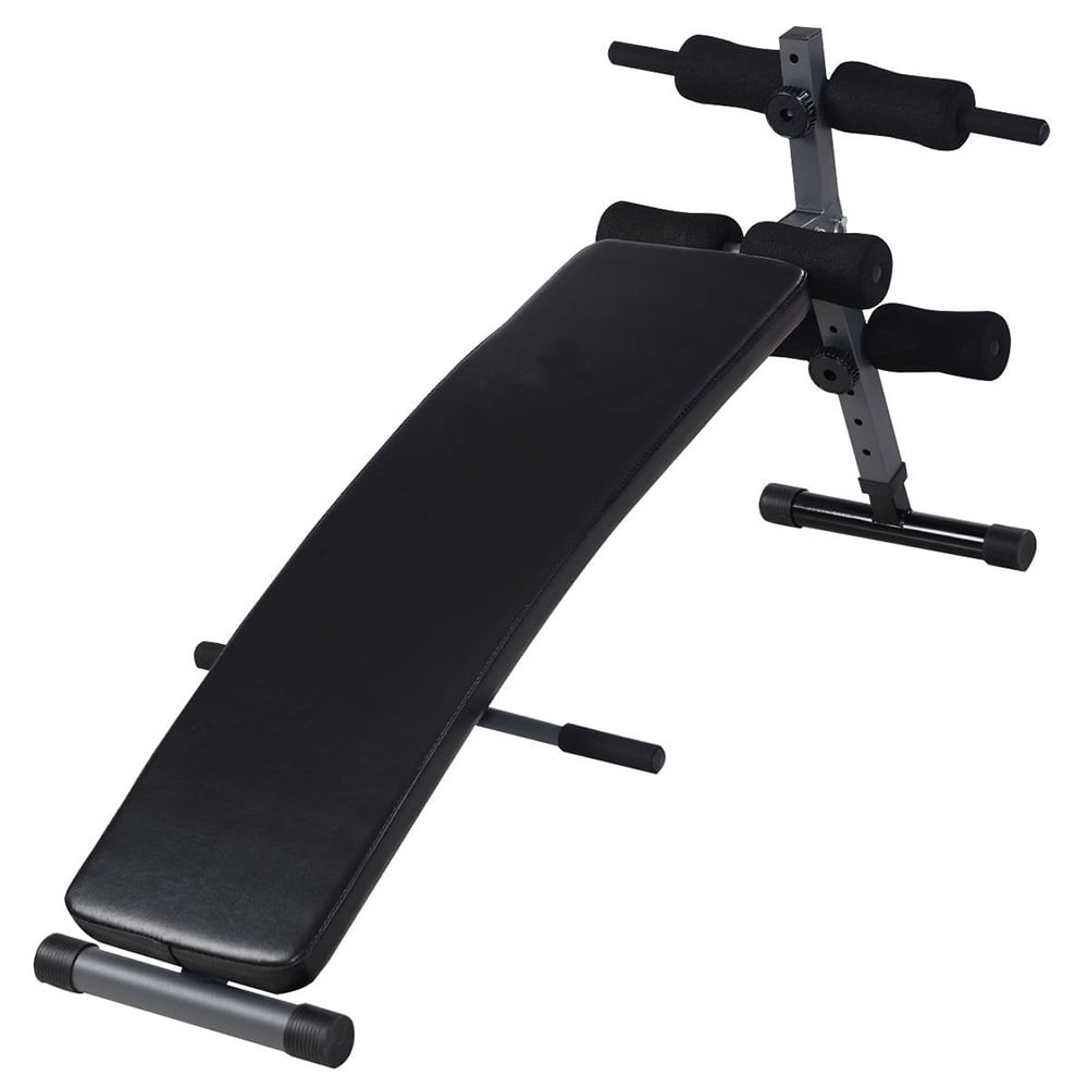 Ktaxon Folding Adjustable Abdominal Training Machine Equipment Sit Up Decline Bench for AB Crunch Fitness Workout... by Interfave