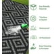 thumbnail image 5 of Alfombra exterior GENIMO, impermeable, reversible, 90 x 150 cm, color negro y gris, 5 of 6