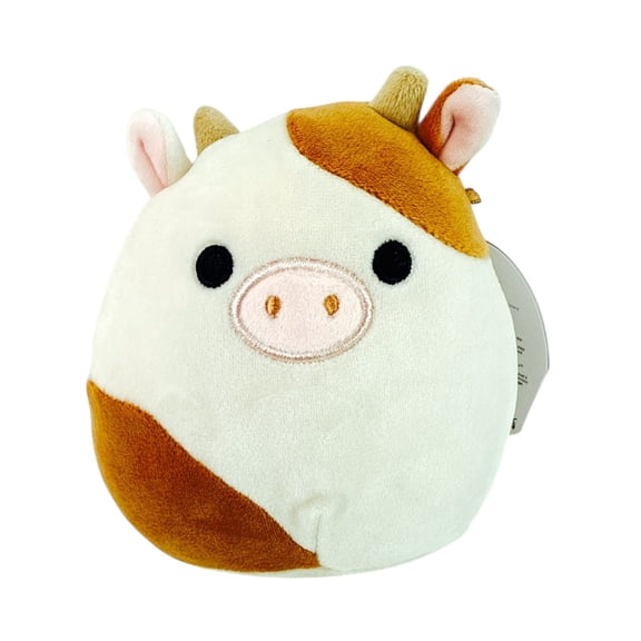 Squishmallows 5-Inch Ronnie Cow - Official Jazwares Farm Animal Plush - Collectible Soft & Squishy Stuffed Animal Toy