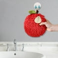 thumbnail image 4 of Under$1 PEONAVET Fuzzy Ball Hand Towel With Hanging Loop For Bathroom Cute Fruit Chenille Decorative Ball Towel Soft Absorbent Ball Towel Sets For Kitchen Bathroom, 4 of 5