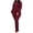 burgundy, variant on Women Plus Size 2 Piece Shrug Bodycon Jumpsuit