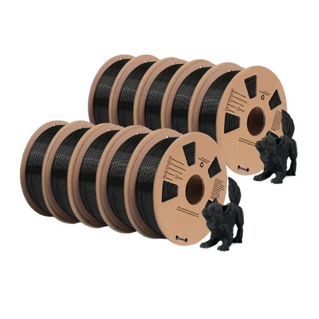 Filament Meta PLA pour Imprimante 3D 1,75mm, 10 Rouleaux de Matériaux d'Impression 3D pour Imprimante 3D & Stylo 3D, Expérience d'Impression Plus Fluide