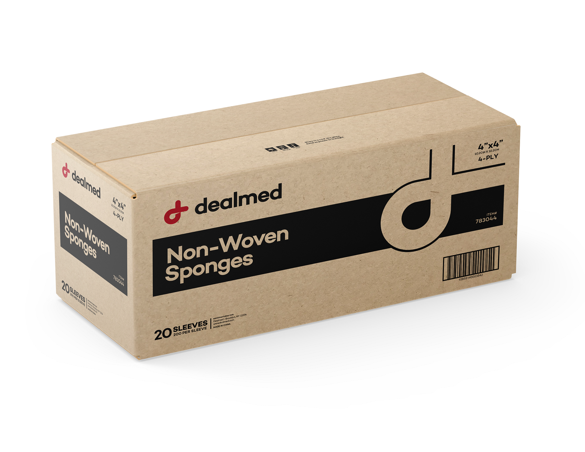 Sponge Gauze Curity, Gauze Sterile Cotton, 2x2" 8ply 2 per pack Box of