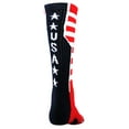 thumbnail image 2 of Epic Adult Usa Rocket - Cute Novelty Fun Design Knee-High Socks (1-Pair), 2 of 2