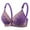 Purple, variant on yievot Women's Front Button Closure Bra Comfort Full Coverage Bra Senior Front-Closing Wirefree Bra Everyday Wireless Bras