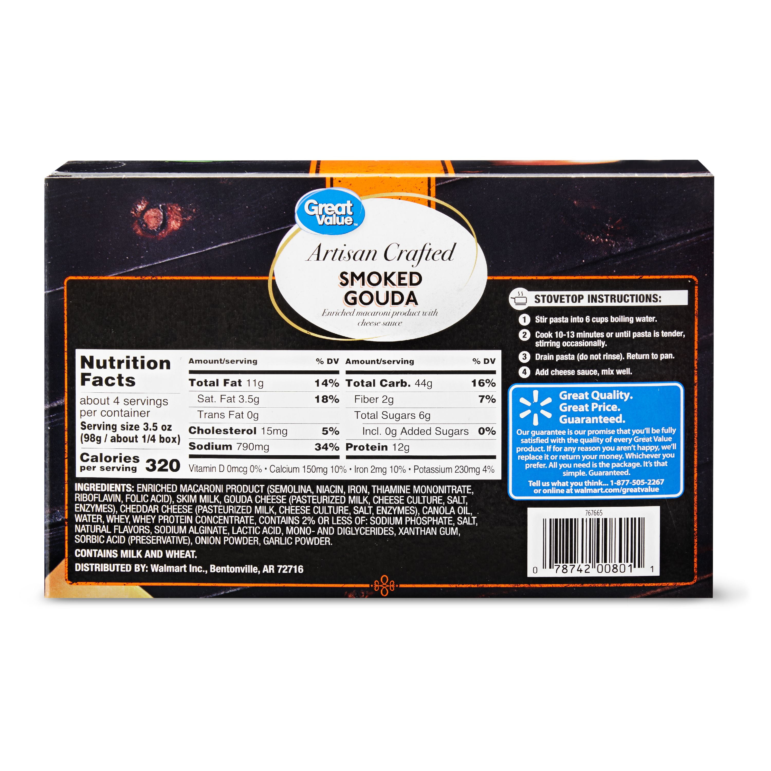 Great Value Macaroni And Cheese Nutritional Information Besto Blog