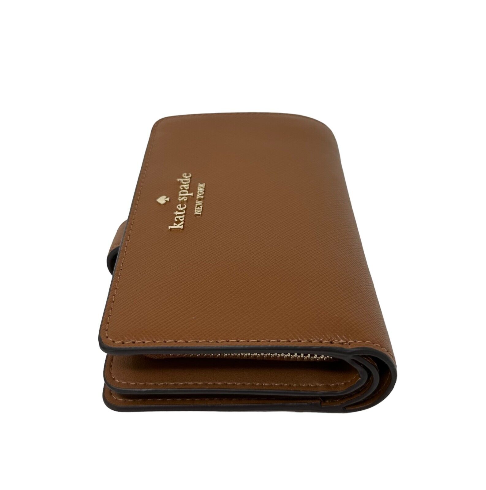 Kate Spade Madison Leather Medium Compact Bifold Wallet Cavern Clay KC580 $199