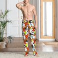 thumbnail image 5 of Vsdgher Colorful Balls Print Mens Pajama Pants Sleep & Lounge Pants, PJ Bottoms With elastic waistb and Pockets, 5 of 5