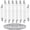 White, variant on 8 Pcs Upgrade Ironing Board Cover Clips, Adjustable Ironing Board Pad Braces Fasteners Mini Suspenders - Keep Cover Flat and Secure Tention Clips