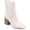 Bone, variant on Collection Womens Maize Faux Leather High Heel Booties