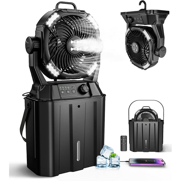 Ventilador nebulizador portátil MONISEN con batería recargable