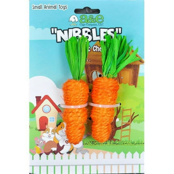 A E Cages Nibbles Small Animal Loofah Chew Toy