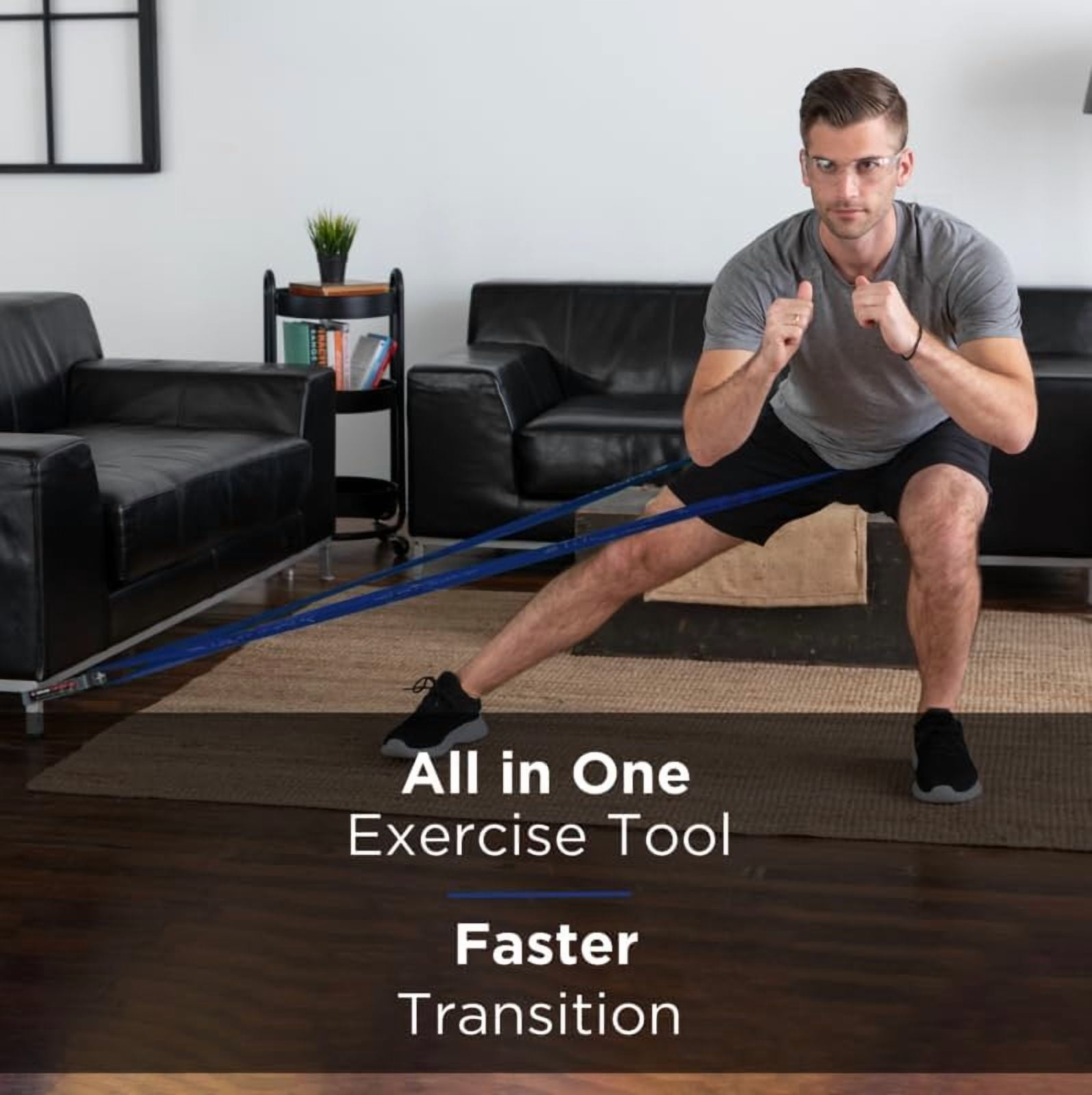 THERABAND CLX Resistance Band with Loops, 25 Yard Band, Blue, Extra Heavy, Non-Latex, Elastic Band for Exercise, Mobility & Rehab, Stretching, Home Workouts, Color-Coded for Easy Resistance Levels