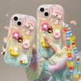thumbnail image 5 of Étui de Téléphone Mignonne Dessin Animé Rabbit Étui de Téléphone Transparente à la Mode avec Chaîne, 5 of 5
