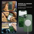 thumbnail image 5 of for iPhone 11 Pro Case, [Compatible with Magsafe] Cute Slim Fit Shockproof Translucent Matte Protective Women Men Girls Boys Phone Case Cover for iPhone 11 Pro 5.8 Inch, Forest Green, 5 of 8