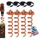 thumbnail image 1 of Eurmax USA Paquete de 4 estacas en espiral, kit de anclaje resistente, anclaje de tornillo para hielo para trampolín, tiendas de campaña, toldos, puertos de coche, amarre para perros, etc., paquete de, 1 of 1