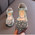 thumbnail image 3 of Nuevos zapatos para niños con diamantes de imitación de perlas, sandalias de princesa para niñas, zapatos para fiestas y bodas, 3 of 5