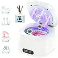 thumbnail image 2 of Retainer Cleaner Machine 340ML Dentures Aligner Mouth Guard Jewelry Ultrasonic Cleaner 49kHz Digital Display Portable for Home Travel, 2 of 7