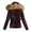 Wine, variant on Inleife Women's Winter Jackets Casual Loose Fashion Color Pocket Zippered Tops Reversible Long Cotton Coat