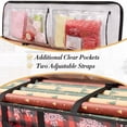 thumbnail image 4 of Blue Stone Christmas Storage Rack Spacious Under Bed Holiday Wrapping Paper Container Perfect For Wrapping Ribbons Bows Wrapping Etc, 4 of 6