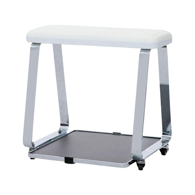 Cojín de pedicura con ruedas, compacto, móvil, impermeable, estable, de piel sintética, para salón de pedicura.