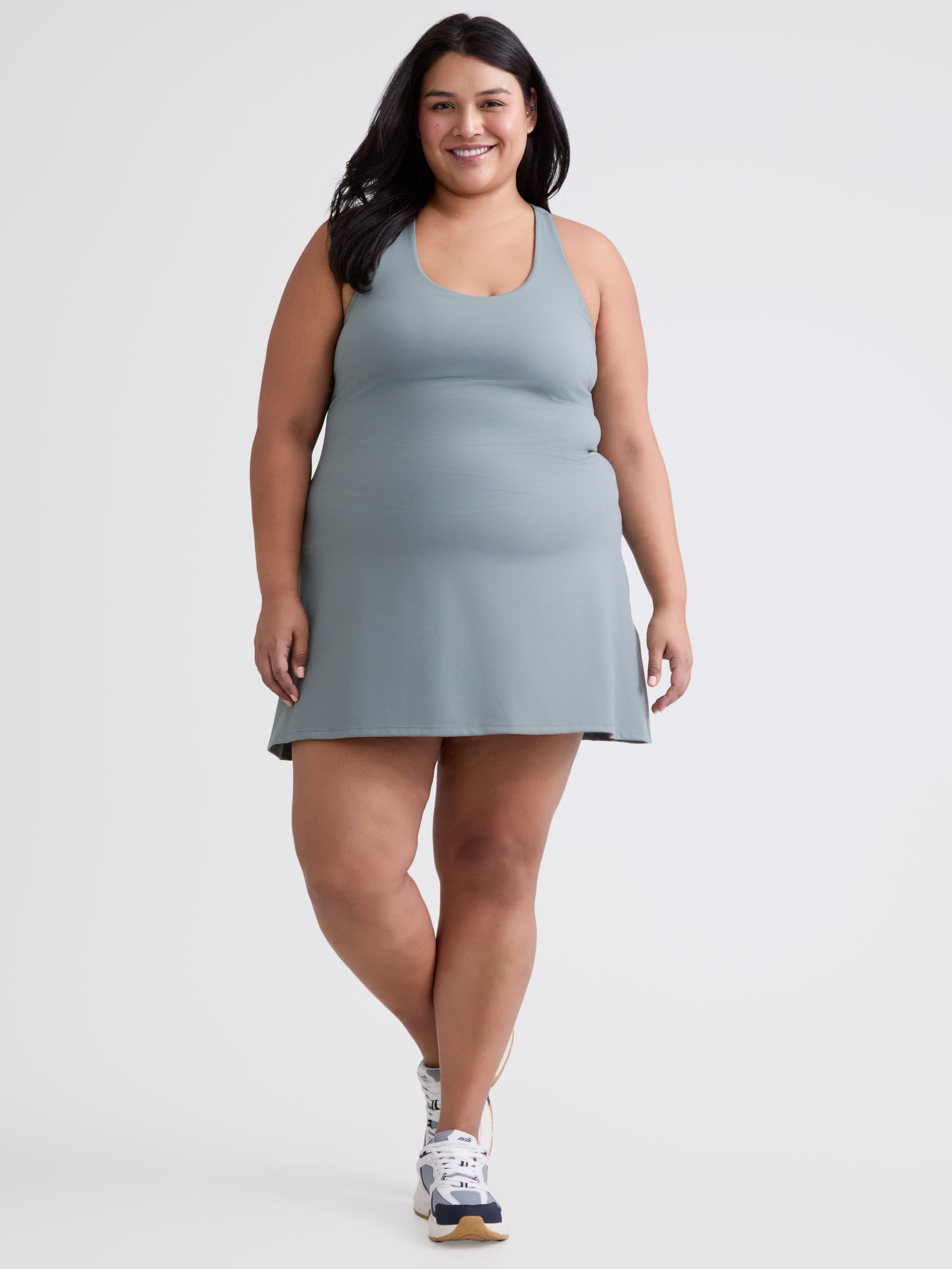Avia Women's and Women's Plus Active Dress with Built In Bra, Sizes XS-4X