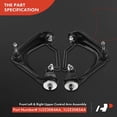 thumbnail image 4 of A-Premium 2 x Front Upper Control Arm with Ball Joint & Bushing, Compatible with Ford Explorer 2002-2005 & Lincoln Aviator 2003-2005 & Mercury Mountaineer 2002-2005, Replace # K620224, K620225, 4 of 9