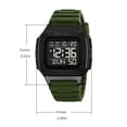 thumbnail image 3 of Reloj Deportivo Digital con Función Luminosa Nocturna, Sumergible 50m, Cronómetro, Alarma, Correa de Silicona, Uso Casual al Aire Libre para Hombres, Mujeres, Jóvenes y Estudiantes, 3 of 9