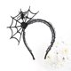 thumbnail image 5 of 4 Unids Halloween Spider Web Diadema Encaje Cabello Lazo Broche para el cabello Juegos de rol Accesorios para fiestas Negro, 5 of 6