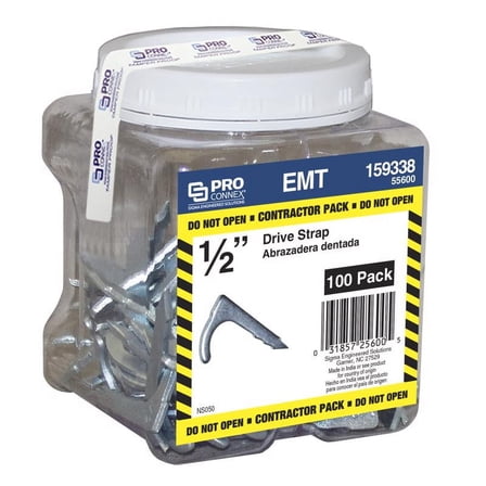 Sigma Electric 55600 Steel EMT Nail Strap  0.5 in. - 100 Piece