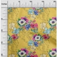 thumbnail image 1 of oneOone Polyester Lycra Medium Yellow Fabric Flower Artistic Diy Clothing Quilting Fabric Print Fabric By Yard 56 Inch Wide, 1 of 4