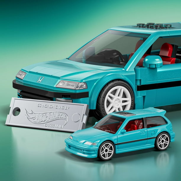 Mattel Brick Shop Hot Wheels Custom '90 Honda Civic EF Building
