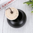 thumbnail image 4 of MERRYHAPY Traditional Chinese Design Cookie Jar Black Pottery Moistureproof Storage for Business 1Set, 4 of 5