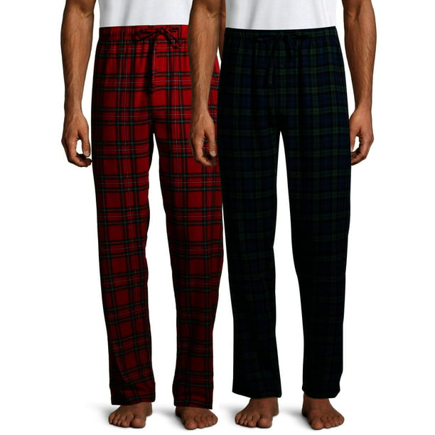 Hanes - Hanes Men's and Big Men's 2-Pack Flannel Pajama Pants - Walmart ...