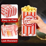 600 Pcs Paper Popcorn Bags, 1 oz Popcorn Bags Individual Servings, Bulk Pop Corn Sleeves for Pop Corn Machine, Movie Night, Cinema, Carnival, Party, Concessions (600)