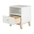 thumbnail image 4 of Alaterre Meuble MOD 19 1/2"W Table de Chevet en Bois Blanc avec un Tiroir, 4 of 10