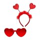 thumbnail image 5 of Diadema con forma de corazón y gafas, diademas con purpurina en forma de corazón, Hada de Cupido para celebración, regalos para el Día de San Valentín Pluma Yinane Gafas de sol, 5 of 8