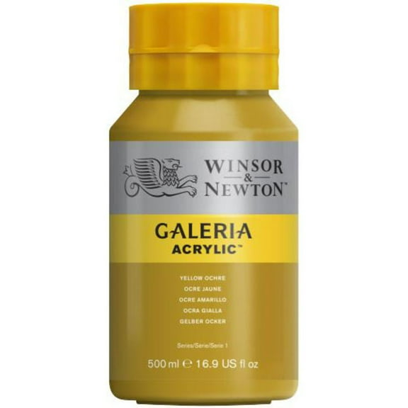 Winsor & Newton Galeria Acrylic Paint, Yellow Ochre, 500 ml