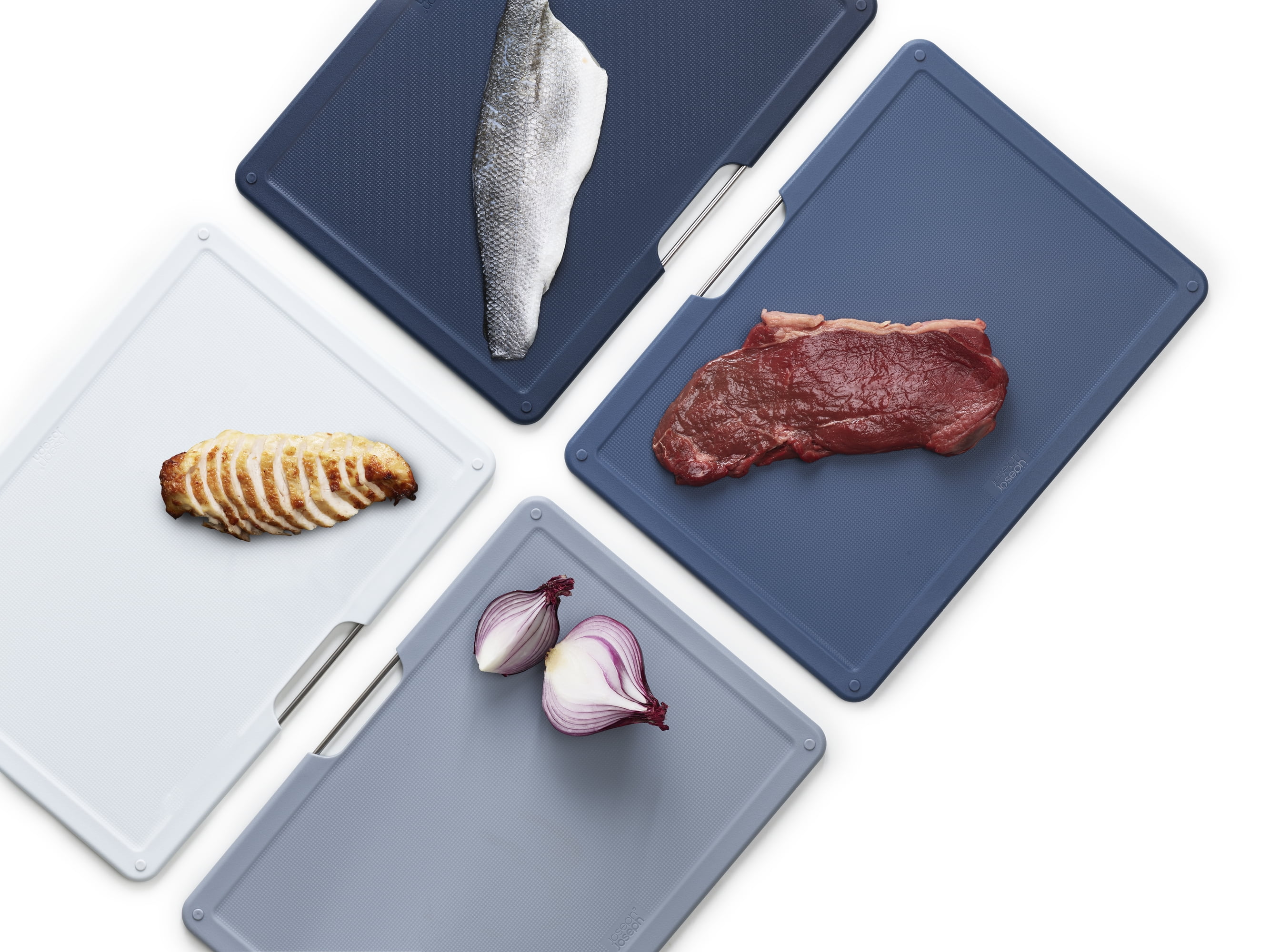 Joseph Joseph Folio Large 4-Piece Cutting Board Set with Case