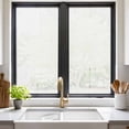 thumbnail image 3 of Pure White Window Privacy Film, Simple Solid Color Static Cling UV Sun Blocking Tint Film Heat Control Windows Films for Bedroom Bathroom, Window Stickers 17.7"x39.3", 3 of 8