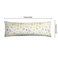 thumbnail image 6 of Lemon Print Body Pillow Cover - Soft & Breathable Fabric, Hidden Zipper, 20"x54", Cute Fruit & Floral Design - Perfect Gift for Lemon Lovers, Summer Decor, Side Sleepers & Pregnancy Support, 6 of 7