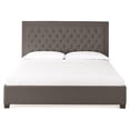 thumbnail image 3 of Bowery Hill Transitional Tufted Queen Platform Bed in Gray Finish, 3 of 5