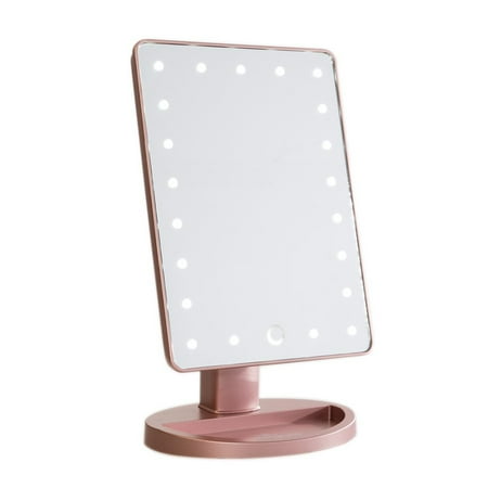 Touch 2 0 Dimmable Led Makeup Mirror In Matte Rose Giold Com Touch 2 0 Dimmable Led Makeup Mirror In