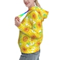thumbnail image 2 of Honeii Sunflowers2 Pattern Womens Oversized Hoodies Long Sleeve Sweatshirts Pullover Fall Outfits with Pocket-XX-Large, 2 of 7