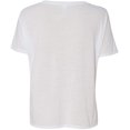 thumbnail image 4 of BELLA 8815 BellaCanvas Ladies` Flowy Basic V-Neck Tee 8815, S, White, 4 of 5