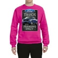 thumbnail image 2 of Ford Truck Parking Only Sign Gift for Owners of Ford Trucks | Mens Cars and Trucks Crewneck Graphic Sweatshirt, Fuschia, Medium, 2 of 3
